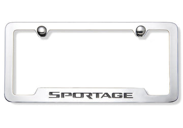 Kia Sportage License Plate Frames / Chrome - Midtown Accessories
